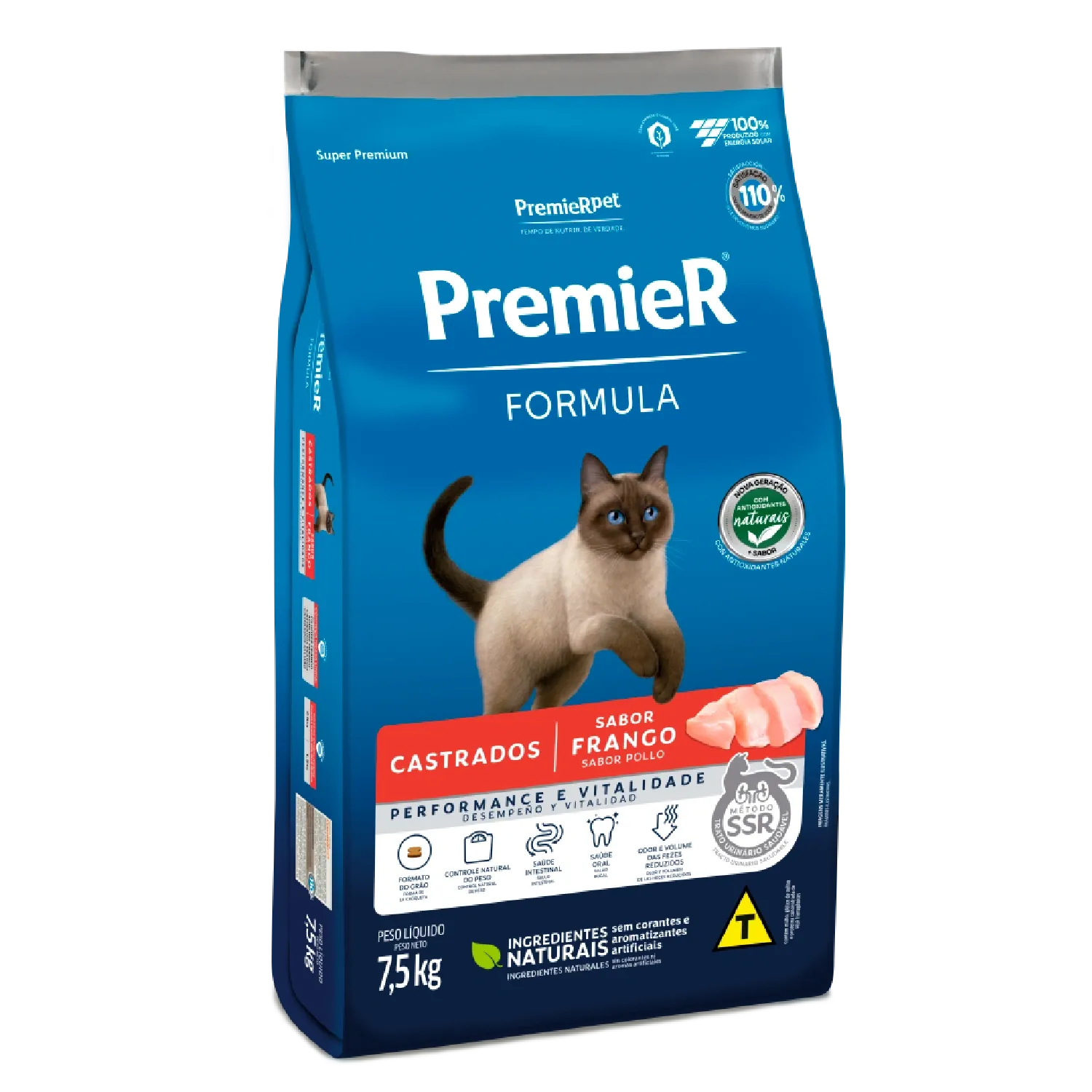 Ração Premier Formula Gatos Castrados Frango